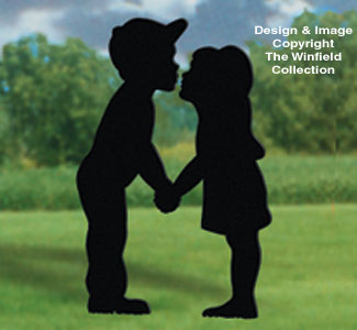 Product Image of Kissing Kids Yard Shadow Wood Pattern