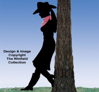 Product Image of Leaning Cowgirl Woodcrafting Pattern