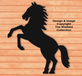 Product Image of Rearing Horse Shadow Woodcraft Pattern