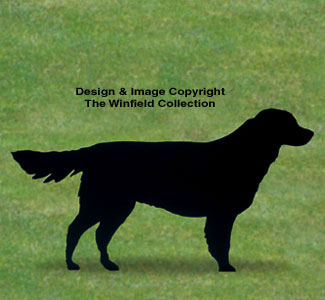 Product Image of Standing Golden Retriever Shadow Wood Pattern 