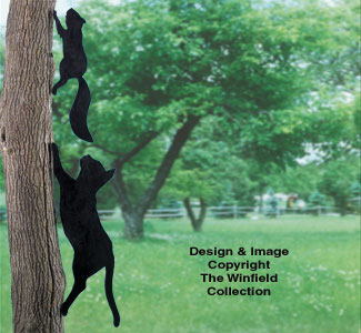 Product Image of Cat Chasing Squirrel Shadow Wood Pattern