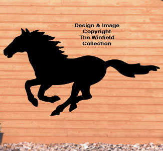 Product Image of Running Horse Shadow Wood Pattern