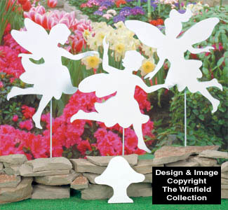 Product Image of Playful Fairies Shadow Wood Pattern