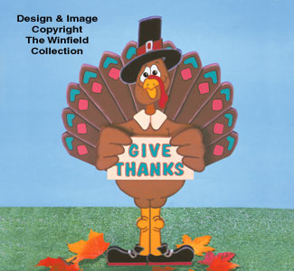 Give Thanks Turkey Woodcraft Pattern