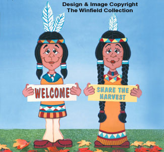 Product Image of Indian Greeters Woodcraft Pattern