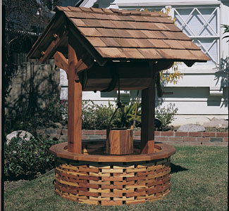 Large Wishing Well Wood Project Plan