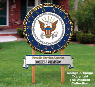 Product Image of Navy Yard Sign Woodcrafting Pattern 