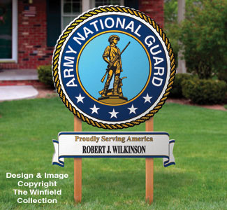 Product Image of National Guard Yard Sign Woodcrafting Pattern