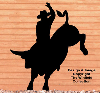 Bull Rider Shadow Woodcraft Pattern