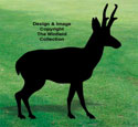 Pronghorn Antelope Shadow Wood Pattern 