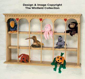 Product Image of Bean Bag Animal Shelf Woodcraft Pattern