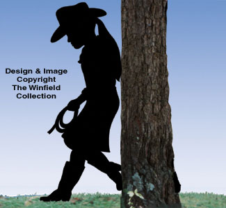 Product Image of Cowgirl Kid Shadow Woodcraft Pattern