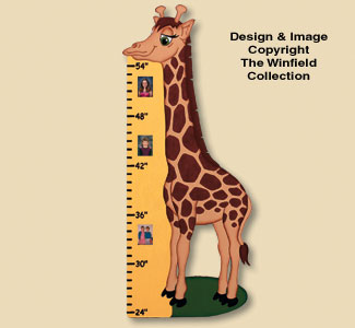 Product Image of Giraffe Growth Chart Woodcrafting Plan
