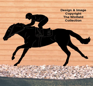 Horse Racer Shadow Woodcraft Pattern