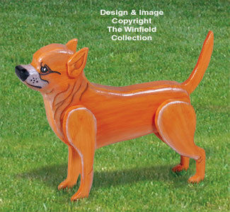 Product Image of 3D Life-Size Chihuahua Woodcraft Pattern 