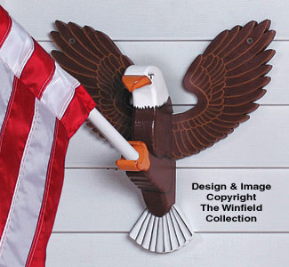 Product Image of Eagle Flag Holder Wood Project Plan