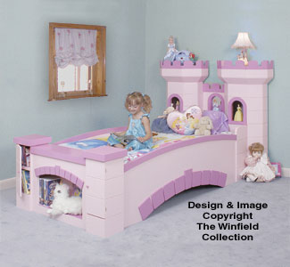 Castle Bed Woodworking Pattern