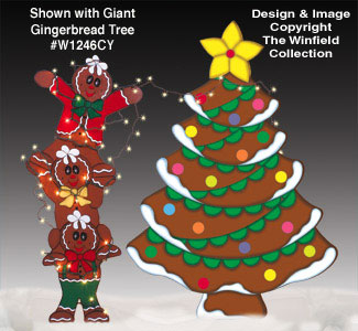 Product Image of Tangled Gingerbread Men Wood Pattern 