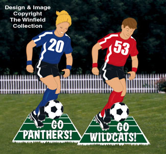 Product Image of Go Team Soccer Sign Woodcrafting Pattern