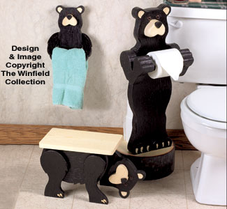 Product Image of Black Bear Bath Buddies Woodcraft Pattern