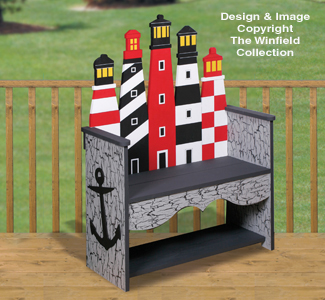 Product Image of Lighthouse Bench Woodworking Pattern