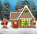 Gingerbread Santa & House  Woodcraft Pattern