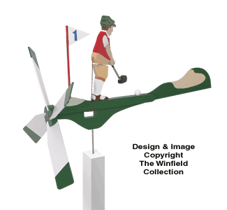 Product Image of Golfer Whirligig Wood Project Plan