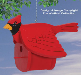 Product Image of Cardinal Birdhouse Woodworking Pattern