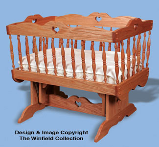 Glider Baby Cradle Woodworking Pattern 