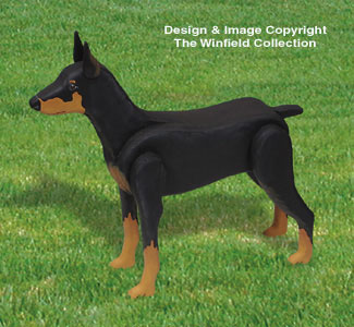 Product Image of 3D Life-Size Miniature Pinscher Woodcraft Pattern