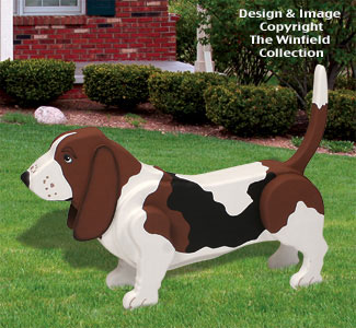 Product Image of 3D Life-Size Basset Hound Woodcraft Pattern 