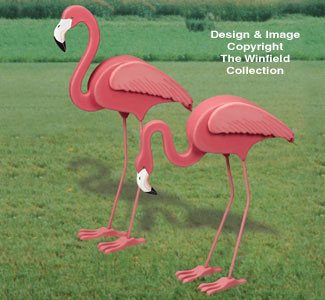 Product Image of 3D Life-Size Flamingos Woodcrafting Pattern