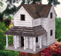 Rustic Country Home Birdhouse Wood Pattern 