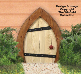 Product Image of Small Garden Gnome Door Woodcraft Pattern