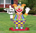 Clown Party Sign Woodcraft Pattern