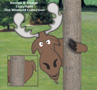 Product Image of Peeking Moose Woodcrafting Project Plan