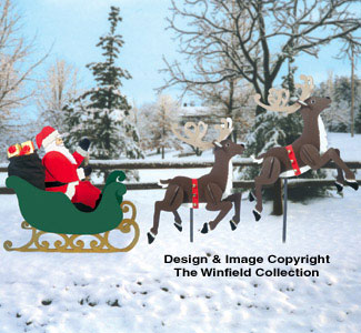 Product Image of Large Sleigh, Santa & Reindeer Pattern Set