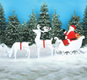 Large Santa, Sleigh & Reindeer Pattern Set