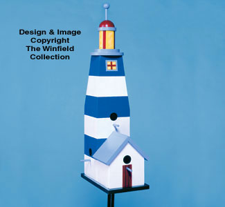 Product Image of Lighthouse Birdhouse Birdfeeder Wood Plan