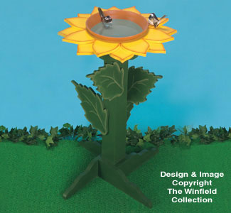 Product Image of Sunflower Birdfeeder/Bath Woodcraft Plans