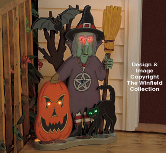 Lighted Welcome Witch Pattern