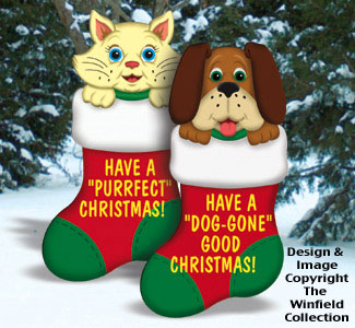 Cat & Dog Stockings Combo Patterns