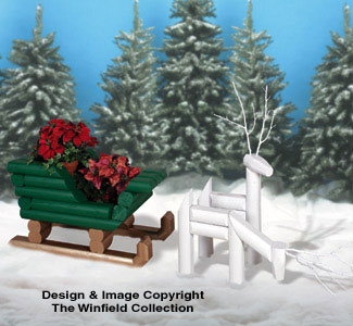 Product Image of Landscape Timber Sleigh & Reindeer Plan Set