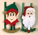Santa & Elf Sleds Woodcraft Pattern 