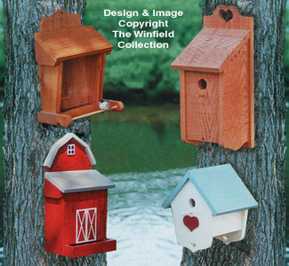 One-Sided Birdhouses Wood Plan
