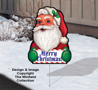 Cheerful Yard Art - Santa 