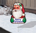 Cheerful Yard Art - Santa 