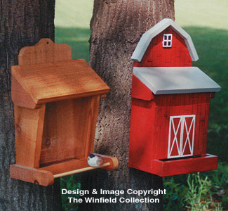 Product Image of One-Sided Bird Feeder Wood Pattern