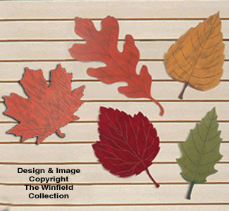 Product Image of Huge Fall Leaves Woodcraft Pattern 