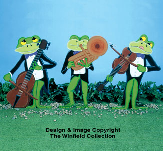 Product Image of Jazzy Frogs Woodcraft Pattern